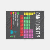 Can I Lick It Periodic Table Chart Science Teacher Fleecedecke (Vorderseite (Horizontal))