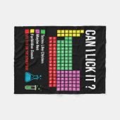 Can I Lick It Periodic Table Chart Science Teacher Fleecedecke (Vorderseite (Horizontal))