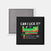 Can I Lick It Periodic Table Chart Science Teacher Magnet (Vorderseite/Rückseite)