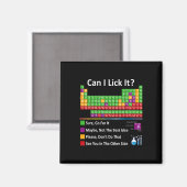 Can I Lick It Periodic Table Chart Science Teacher Magnet (Vorderseite/Rückseite)