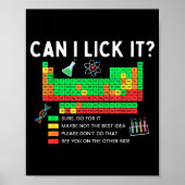 Can I Lick It Periodic Table Chart Science Teacher Poster (Vorne)