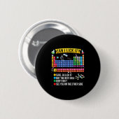 Can I Lick It Periodic Table Funny Science Chemist Button (Vorne & Hinten)