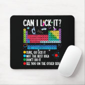 Can I Lick It Periodic Table Funny Science Chemist Mousepad (Mit Mouse)