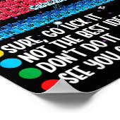 Can I Lick It Periodic Table Funny Science Chemist Poster (Ecke)