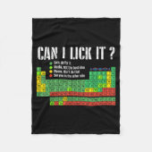 Can I Lick It Periodic Table Funny Science Teacher Fleecedecke (Vorderseite)