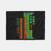 Can I Lick It Periodic Table Funny Science Teacher Fleecedecke (Vorderseite (Horizontal))