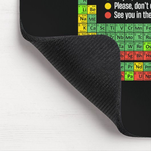 Can I Lick It Periodic Table Funny Science Teacher Mousepad (Ecke)