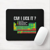 Can I Lick It Periodic Table Funny Science Teacher Mousepad (Mit Mouse)