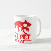 Can I Pet That Cat Demodog Stranger Meme Funny cat Kaffeetasse (VorderseiteRechts)