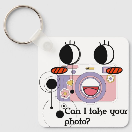 Can I take your photo? Camera art Schlüsselanhänger (Vorderseite)