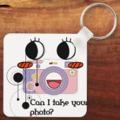 Can I take your photo? Camera art Schlüsselanhänger (Rückseite)