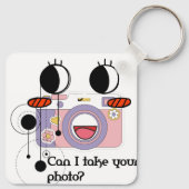 Can I take your photo? Camera art Schlüsselanhänger (Rückseite)