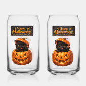 Can Peking kitty whimsical happy Halloween? Dosenglas (Rückseite)