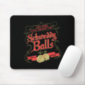 Can Resist My Schweddy Ball Candy Ugly Xmas Appare Mousepad (Mit Mouse)
