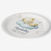 Can’t Bear the Wait – Baby Boy on the Way Pappteller (Schrägansicht)