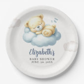 Can’t Bear the Wait – Baby Boy on the Way Pappteller (Vorderseite)