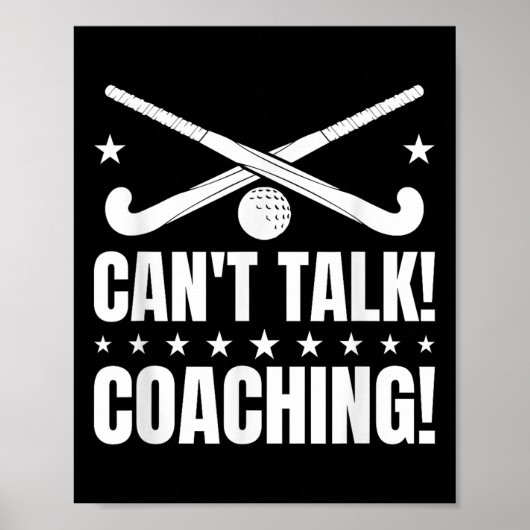 Can`t Talk Coaching - Feldhockey-Trainer Poster (Vorne)