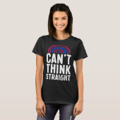 Can t Think Straight Bisexual Pride Bohemian Rainb T-Shirt (Vorne ganz)