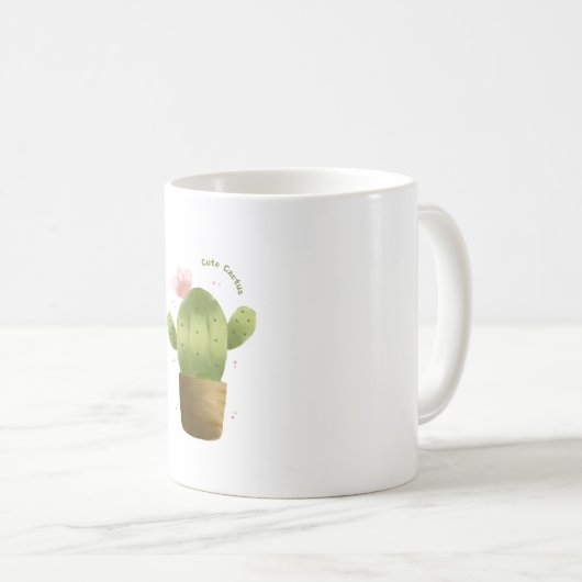 Can’t Touch This – Cute Cactus Coffee Mug Kaffeetasse (VorderseiteRechts)