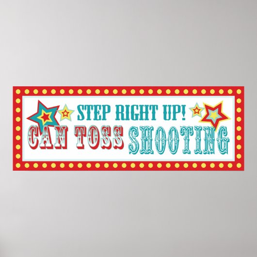 Can Tooth Sign Carnival Circus Geburtstag BL Poster (Vorne)