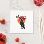 Can You Call Me Every Night Dark Raven Serviette (Beispiel)