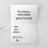 CAN YOU KEEP A SECRET / surprise party card Einladung (Innenseite)