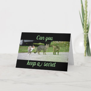 CAN YOU KEEP A SECRET / surprise party card Einladung