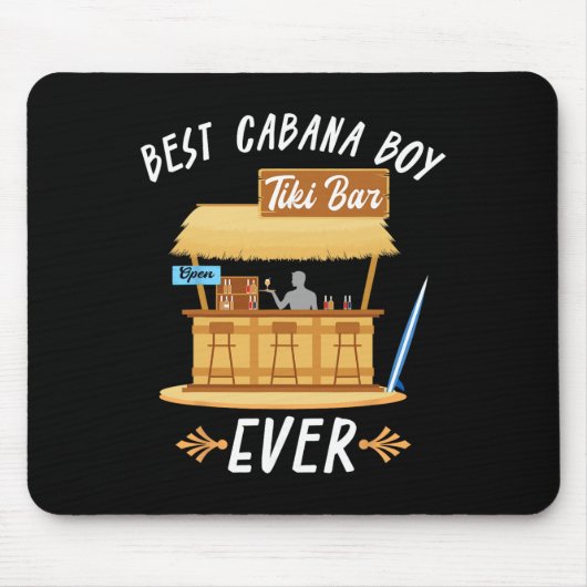 Cana Boy Tiki R Beach Limbo Surfing Rtender Server Mousepad (Vorne)