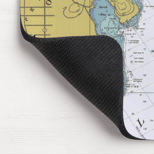 Cana Insel-Leuchtturm-Diagramm mousepad (Ecke)