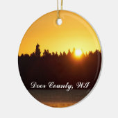 Cana Insel-Leuchtturm, Door County, WI Keramik Ornament (Links)