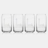 Cana Island Leuchtturm aus Glas (Hinten)