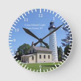 Cana Island Light clock Runde Wanduhr