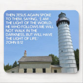 Cana Island Lighthouse Bible Verse Mouse Pad Mousepad (Vorne)