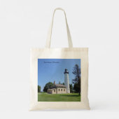 Cana Island Lighthouse tote bag Tragetasche (Rückseite)