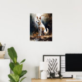 Canaan Dog Art Print Poster (Heimbüro)