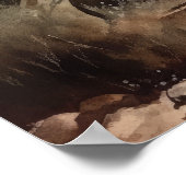 Canaan Dog Art Print Poster (Ecke)