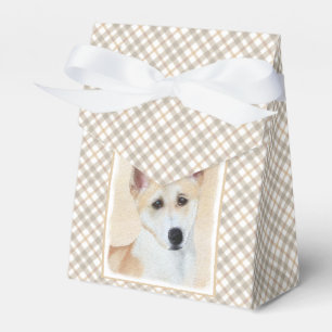 Canaan Dog Malerei - Niedliche Original Hunde Kuns Geschenkschachtel