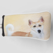Canaan Dog Malerei - Niedliche Original Hunde Kuns Golf Headcover (Vorderseite)