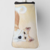 Canaan Dog Malerei - Niedliche Original Hunde Kuns Golf Headcover (Rotieren 90)