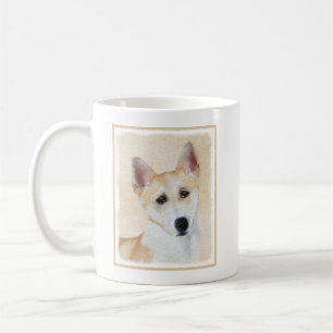 Canaan Dog Malerei - Niedliche Original Hunde Kuns Kaffeetasse
