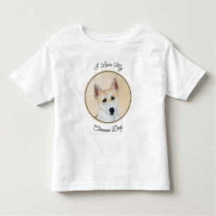 Canaan Dog Malerei - Niedliche Original Hunde Kuns Kleinkind T-shirt