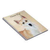 Canaan Dog Malerei - Niedliche Original Hunde Kuns Notizblock (Rechte Seite)