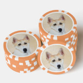 Canaan Dog Malerei - Niedliche Original Hunde Kuns Pokerchips (Stapel)