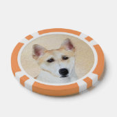 Canaan Dog Malerei - Niedliche Original Hunde Kuns Pokerchips (Einzeln)