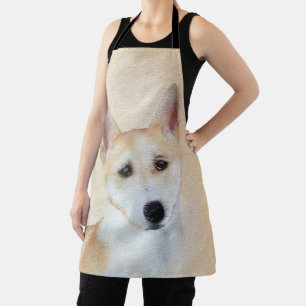 Canaan Dog Malerei - Niedliche Original Hunde Kuns Schürze