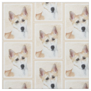 Canaan Dog Malerei - Niedliche Original Hunde Kuns Stoff