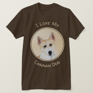 Canaan Dog Malerei - Niedliche Original Hunde Kuns T-Shirt
