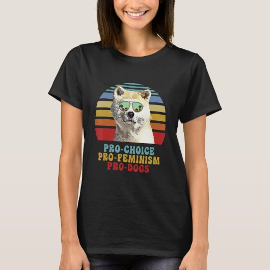 Canaan Dog Pro Choice Pro Feminism Pro Hunde T-Shirt (Vorderseite)