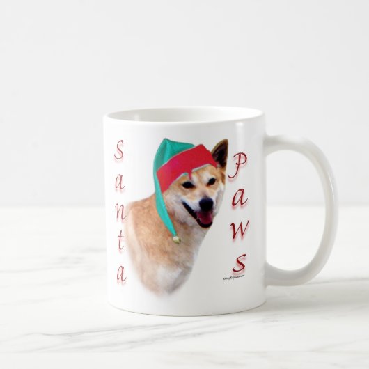 Canaan Dog Santa Paws Kaffeetasse (Rechts)