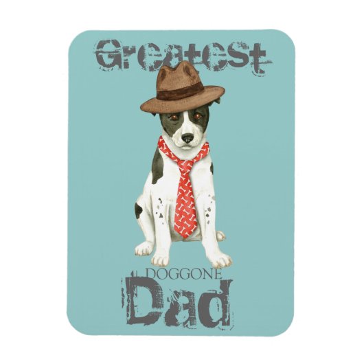 Canaan Dog Vater Magnet (Vertikal)